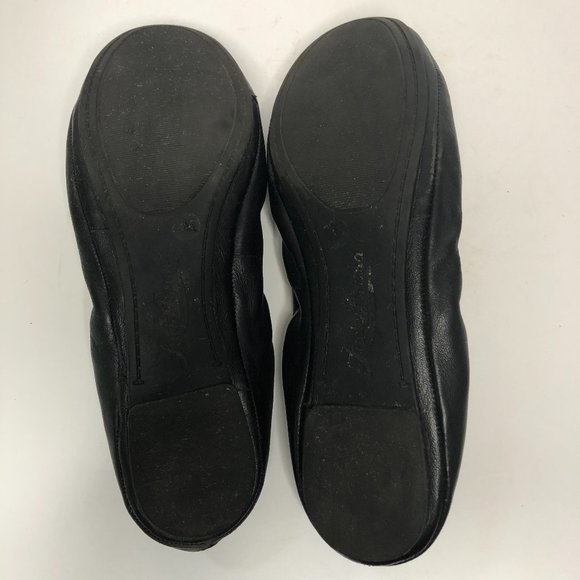 Lucky Brand Comfy Black Leather Emmie Ballet Flats Feminine Classic Trending - Picture 9 of 10